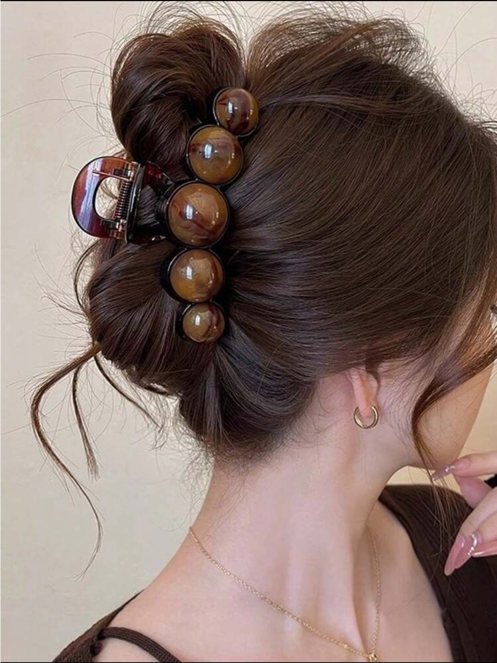 Tortoiseshell Bubble Hair Claw Clip NEW 🏷️